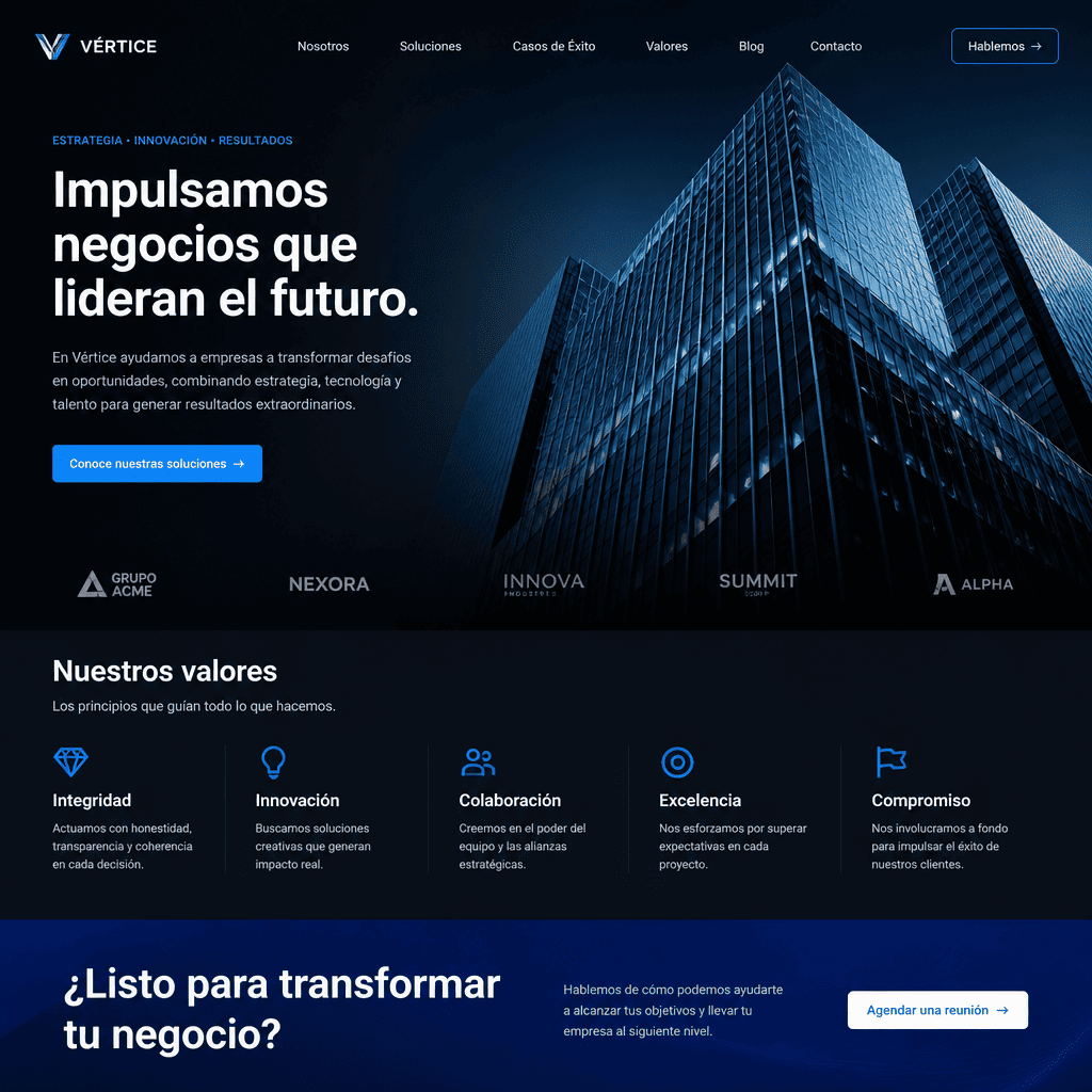 Página de portafolio